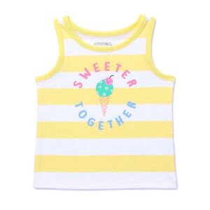 💥 ($1 w/Bundle) - Baby Girl’s Graphic Tank Top (NWT) Size: 3-6 Months